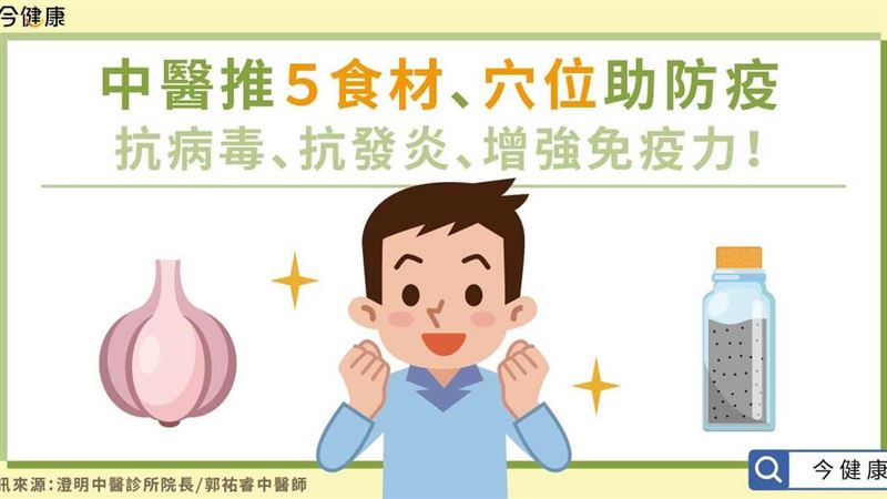 中醫推５食材、穴位增強免疫力！