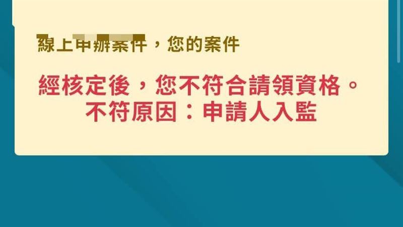 紓困被退件　理由「申請人入監」傻了