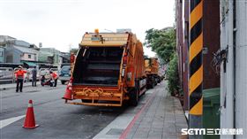 北市垃圾車(記者陳弋攝影)