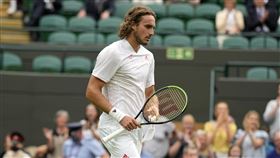 ▲西西帕斯（Stefanos Tsitsipas）溫網爆冷出局。（圖／美聯社／達志影像）