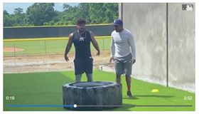 ▲Jasson Dominguez冬天訓練。（圖／截自大聯盟官網）