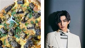 必勝客「香菜皮蛋豬血糕披薩」！炎亞綸搶開箱：很可以唷（圖／翻攝自炎亞綸臉書）