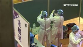 喘到進急診! 前線醫護淚:AZ疫苗過敏想混打,接種,注射站,醫護,示意圖