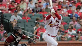 ▲金廣鉉擊出二壘打送回勝利打點。（圖／美聯社／達志影像）