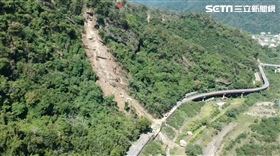 苗62線泰安，土石坍方，巨石崩落，交通中斷，空拍，清晰