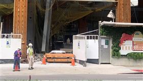 北市松江路一處工地發生意外 翻攝畫面