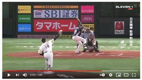 ▲吳念庭面對武田翔太擊出二壘打。（圖／截自ELEVEN SPORTS）