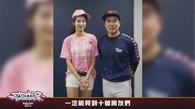 Lotte Giants加油團團長趙智薰、韓職啦啦隊女神朴騏良為桃猿加油。（圖／樂天桃猿提供）