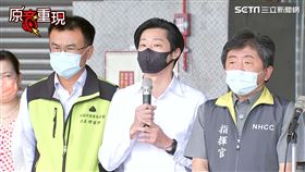 立委林昶佐質疑防疫措施，遭環南市場自治會長林勝東嗆聲（圖／翻攝畫面、中央流行疫情指揮中心直播）