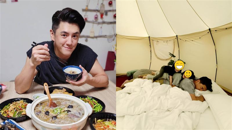 阿布顧愛女快沒招　搭帳篷烤肉偽露營