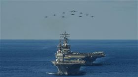 日本與美國聯手舉行「銳劍」軍演。（圖／翻攝自USSronaldreagan臉書）