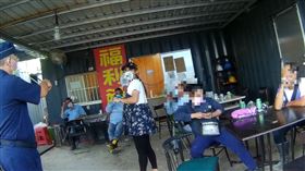 苗栗竹南，工地福利社，勞工群聚喝酒，警方取締