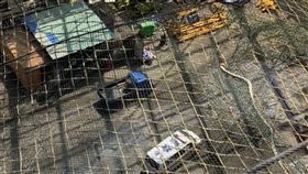 台中火力發電廠，工人墜落，35公尺，翻攝自記者爆料網