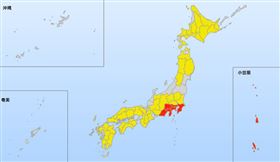 雨彈襲日！神奈川、靜岡降雨破紀錄　2天內下完1個月雨量（圖／翻攝自日本氣象廳）