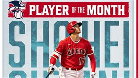 ▲大谷翔平拿下美聯6月MVP。（圖／翻攝自天使推特）