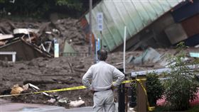 日本靜岡縣熱海市伊豆山土石流（圖／美聯社／達志影像）