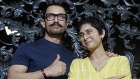 印度寶萊塢巨星阿米爾汗（Aamir Khan）、第二任妻子基蘭拉歐（Kiran Rao）離婚
圖美聯社達志影像