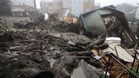 日本靜岡縣熱海市伊豆山土石流（圖／美聯社／達志影像）