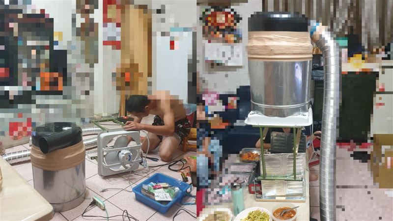 老婆想吃烤肉！尪直接改造客廳網看呆