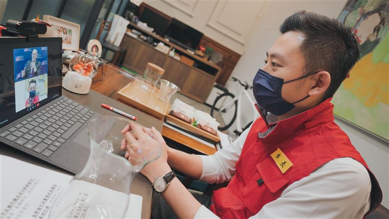 林智堅視訊話別酈英傑：感謝美贈疫苗