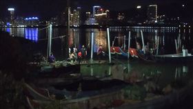 新北市，八里，群聚，釣客，渡船頭，左岸