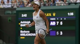 ▲世界球后巴蒂（Ashleigh Barty）生涯首度闖進溫網8強。（圖／美聯社／達志影像）