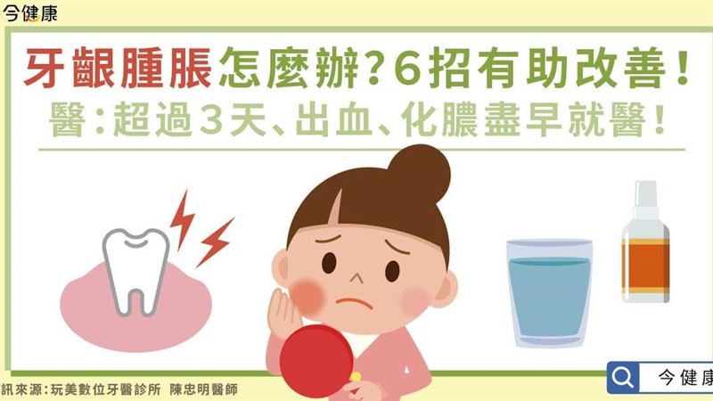 牙齦腫脹怎麼辦？６招有助改善！