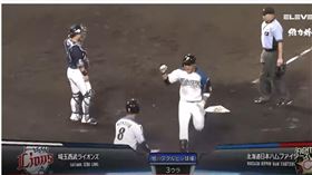 ▲王柏融今年第6轟在旭川。（圖／截自ELEVEN SPORTS）