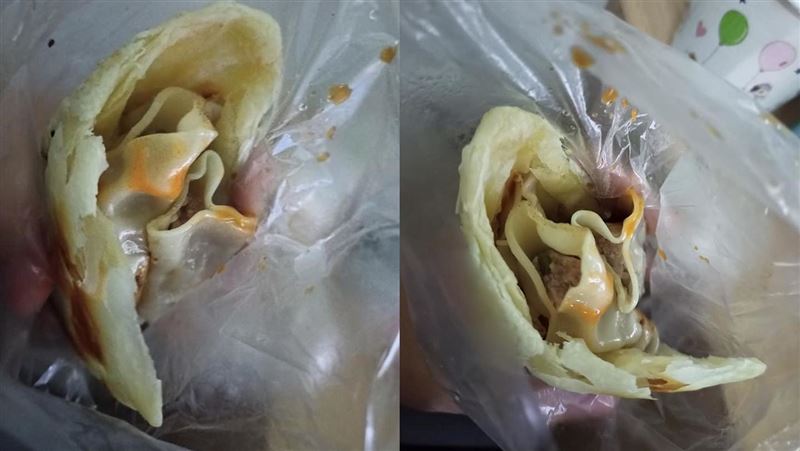 點燒餅加煎餃送來「暗黑料理」她看傻