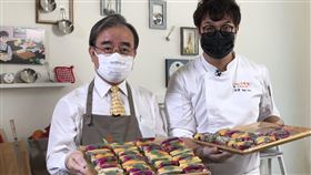 ▲農糧署與型男主廚孫榮共同合作，製作美味的水果料理，送給醫護人員。（圖／農糧署提供）