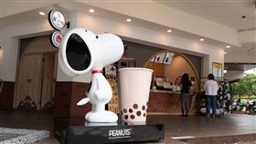 台中兩間史奴比主題聯名手搖飲掀起話題。（圖／業者提供）