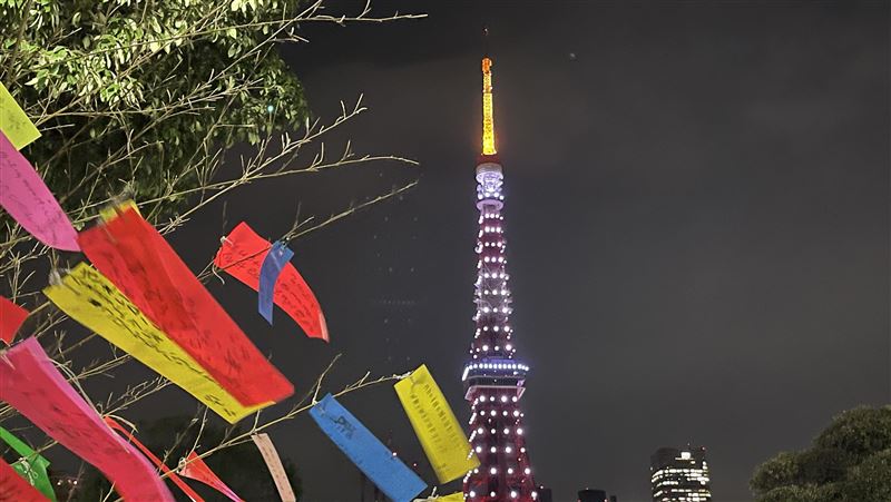 日本七夕美呆　東京鐵塔與銀河相輝映