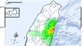 新／今日連5震！花蓮規模4.0地震　台中、南投都有感（圖／翻攝自中央氣象局）