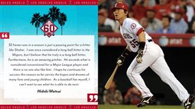 ▲松井秀喜發文祝賀大谷翔平。（圖／翻攝自天使推特）