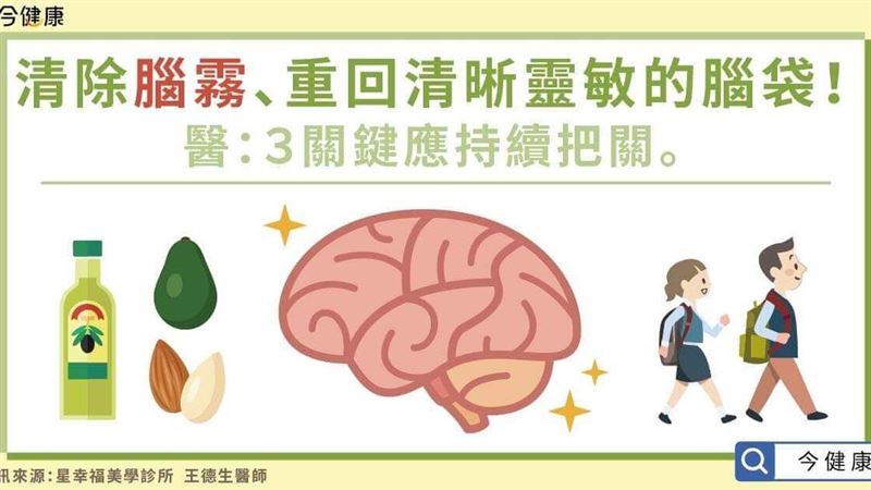清除腦霧！醫：３關鍵應持續把關