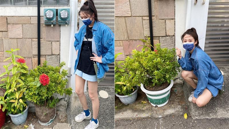 開車撞破鄰居花盆　女星尷尬登門道歉