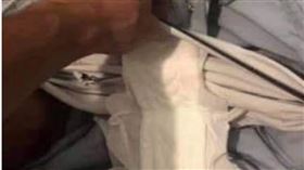 男穿衛生棉喊像在雲朵上舒服　網灌爆（圖／翻攝自爆廢公社公開版臉書）