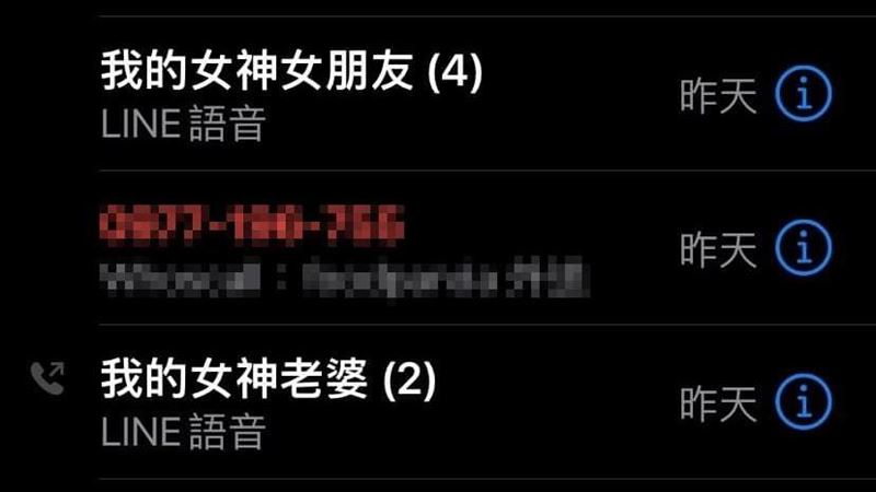 手機「女神老婆」被女友發現　他求救