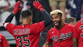 ▲布瑞德利（Bobby Bradley）敲出再見全壘打。（圖／美聯社／達志影像）