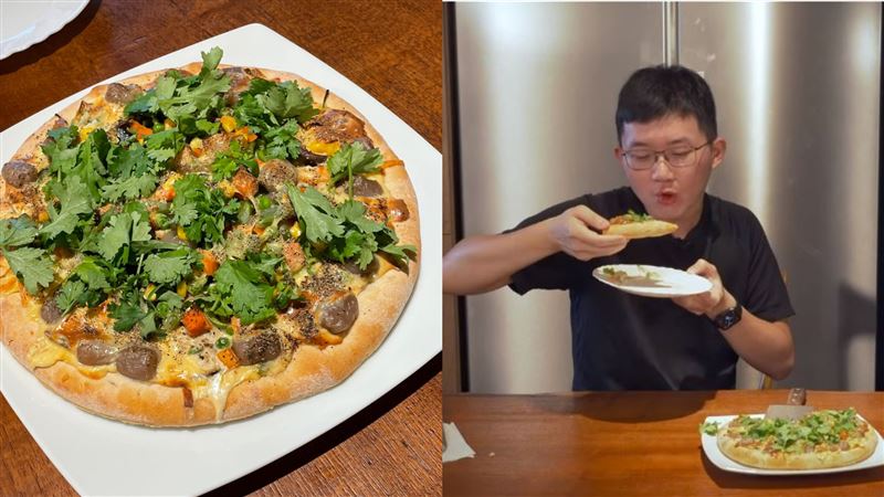 三色豆+青椒！網紅吃地獄披薩超反轉