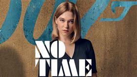 現任007龐德女郎，法國女星蕾雅瑟杜確診新冠肺炎。（圖／翻攝自James Bond 官方推特）