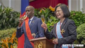 蔡英文、海地總統摩依士（圖／總統府提供）