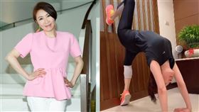  李翊君日前分享倒立及下腰的影片/臉書