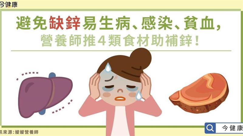 避免缺鋅易生病　４類食材助補鋅！