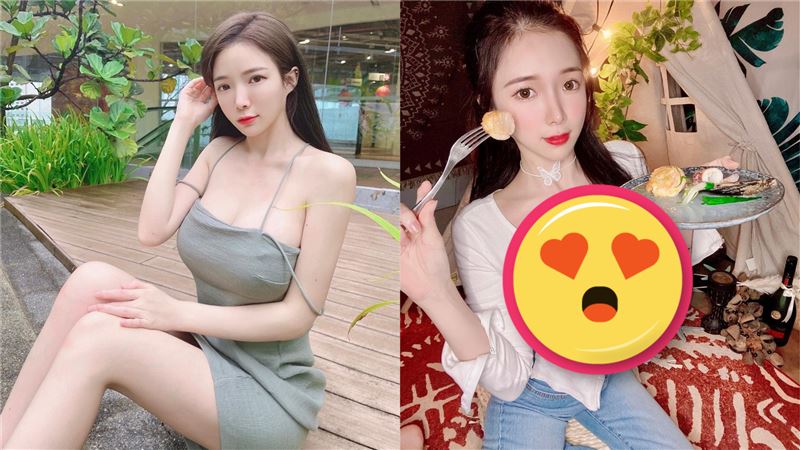 女神車頭燈撐爆上衣　網驚半球跑出來