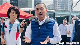 新北市長侯友宜視察新北公共運輸防疫狀況。（圖／記者林恩如攝）