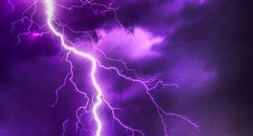 閃電，圖／翻攝自Pixabay