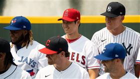 大谷翔平明星賽合影。（圖／翻攝自天使推特）