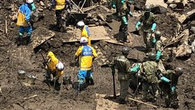 日本熱海市土石流。（圖／翻攝自日本議員
佐藤正久推特）