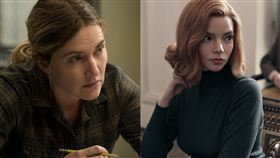 東城奇案凱特溫絲蕾、后翼棄兵安雅·泰勒‑喬伊
圖翻攝自hbo uk、netflix提供